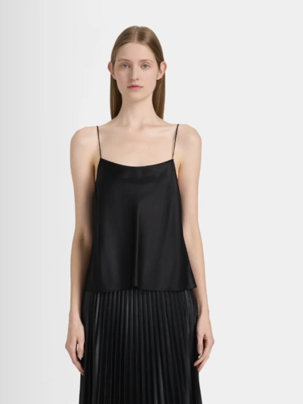 Club Monaco Black Silk Camisole Tank Top, Size XS